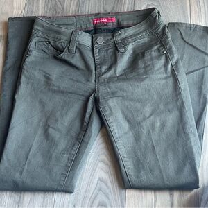 Size 7 Olive/Grey Straight Leg Jeans